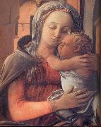 Fra Filippo Lippi Details of Madonna and Child Enthroned France oil painting artist